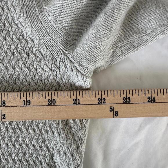 Banana Republic Men's Gray Knit Sweater with Button Placket - Large - Picture 4 of 7